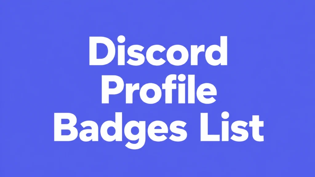 Discord Profile Badges List featured image by Primingo on a blue-violet background.