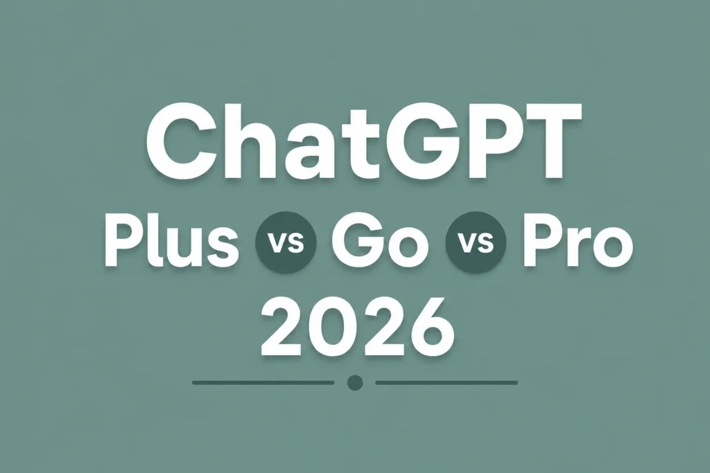 ChatGPT Plus vs Go vs Pro: Which Plan Is Actually Worth It In 2026?
